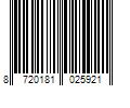 Barcode Image for UPC code 8720181025921