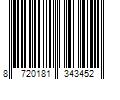 Barcode Image for UPC code 8720181343452