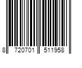 Barcode Image for UPC code 8720701511958