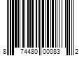 Barcode Image for UPC code 874480000832