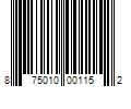 Barcode Image for UPC code 875010001152