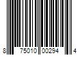 Barcode Image for UPC code 875010002944