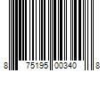 Barcode Image for UPC code 875195003408