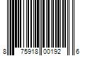 Barcode Image for UPC code 875918001926