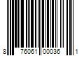 Barcode Image for UPC code 876061000361