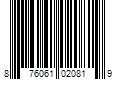 Barcode Image for UPC code 876061020819