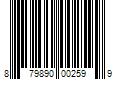 Barcode Image for UPC code 879890002599