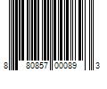 Barcode Image for UPC code 880857000893