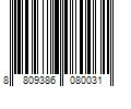 Barcode Image for UPC code 8809386080031