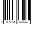 Barcode Image for UPC code 8809851670262