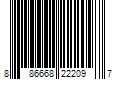 Barcode Image for UPC code 886668222097