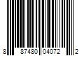 Barcode Image for UPC code 887480040722