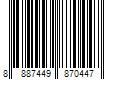 Barcode Image for UPC code 8887449870447