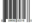 Barcode Image for UPC code 889698803168