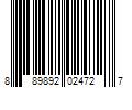 Barcode Image for UPC code 889892024727