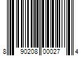 Barcode Image for UPC code 890208000274