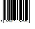 Barcode Image for UPC code 8906117040026