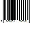 Barcode Image for UPC code 8906151000031