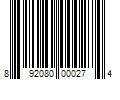 Barcode Image for UPC code 892080000274