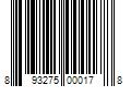 Barcode Image for UPC code 893275000178