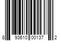 Barcode Image for UPC code 893610001372. Product Name: Aksys Games 360-9 Xb360 Blazblue Continuum Shift (3609)
