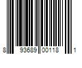 Barcode Image for UPC code 893689001181