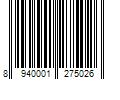 Barcode Image for UPC code 8940001275026