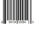 Barcode Image for UPC code 894104000543