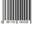 Barcode Image for UPC code 8961100040025