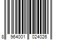 Barcode Image for UPC code 8964001024026