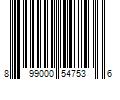 Barcode Image for UPC code 899000547536