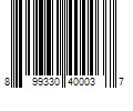 Barcode Image for UPC code 899330400037