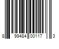 Barcode Image for UPC code 899484001173