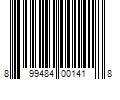 Barcode Image for UPC code 899484001418