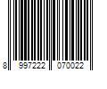 Barcode Image for UPC code 8997222070022