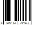 Barcode Image for UPC code 8998113004072