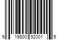 Barcode Image for UPC code 919800920015