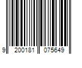 Barcode Image for UPC code 9200181075649