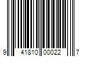 Barcode Image for UPC code 941810000227