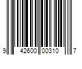 Barcode Image for UPC code 942600003107