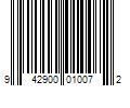 Barcode Image for UPC code 942900010072