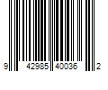 Barcode Image for UPC code 942985400362