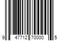 Barcode Image for UPC code 947712700005