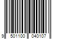 Barcode Image for UPC code 9501100040107