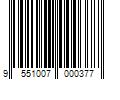 Barcode Image for UPC code 9551007000377