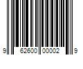 Barcode Image for UPC code 962600000029