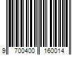 Barcode Image for UPC code 9700400160014