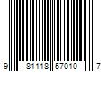 Barcode Image for UPC code 981118570107