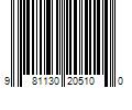 Barcode Image for UPC code 981130205100