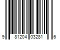 Barcode Image for UPC code 981204032816